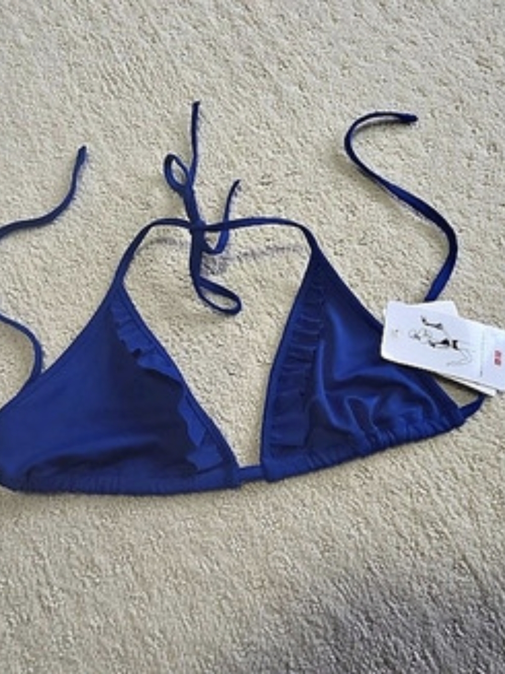 UNIQLO Bikini Top in Blue Size Medium NWT